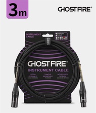 GHOSTFIRE สายเครื่องมือสายกีตาร์โปร่งที่แม่นยำสูง (10ฟุต) ตัวเชื่อมต่อชุบทองแบบตรงไปตรง
