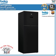 BEKO ตู้เย็น 2 ประตู กระจกดำ ขนาด 12 คิว รุ่น RDNT371E50VZGB a สีดำ เลขที่