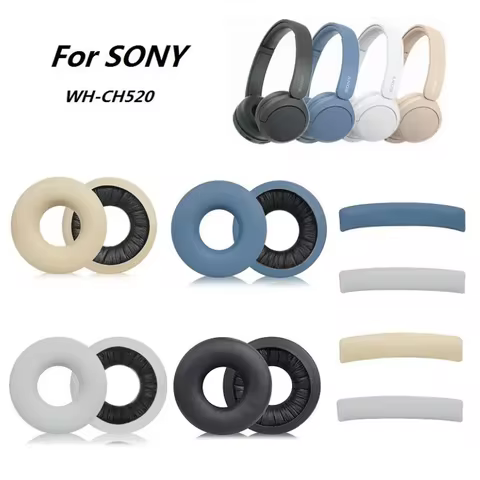 Ear Pads For SONY WH-CH520 headphones replacement high quality earmuff ear cushion ear pillow headba