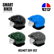 SGV EX2 Helmet Motorcycle Original SIRIM (LTD SGV EX2) Half Helmet (Steng) With Clear Visor