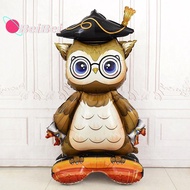 BEIBEI Thickened Standing Bachelor Cap Owl Foil Balloon Aluminum Film Inflatable 4D Bear Balloons Party Decor Supplies Congratulation Graduation Party Decorations Children