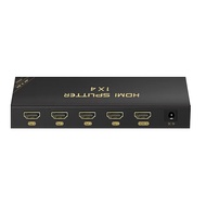 Ultra HD 1x2/1x4 HDMI Splitter 1 Input to 2/4 Output Up to 4K 60Hz Support HDMI 2.0 HDCP 2.3 HDR 10 and Stereo 3D 18Gbps HDMI Extender