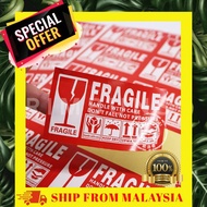Fragile STICKER FOR PARCEL PACKAGING COURIER PACKAGING Without FRAGILE Materials