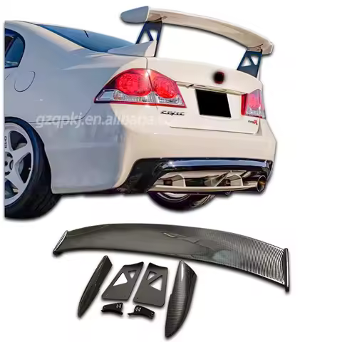 for eighth-generation Honda Civic FD2 upgrade TYPE-R carbon fiber spoiler diffuser Civic mugen spoil