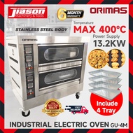 ORIMAS GU-4M / GU4M 2 Layer 4 Trays Industrial Electric Oven 13.2kW