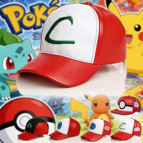 Anime Pokemon Sporty Baseball Cap Mesh Adjustable Versatile Hat Adult Sun Protection Outdoor Hat Pri