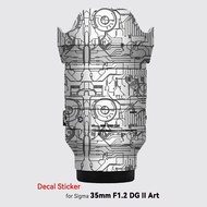 Protective Skin for Sigma Art 35mm F1.2 DG ii FE / L Mount Lens Sticker 35 F1.2 II Wrap Cover Art35 