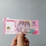 || PROMO ~`~ Uang Misscut / Salah Potong Pecahan 100k Tahun 2022 ||~~~