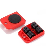 Mover Đồ Nội Thất Hạng Nặng Giường Ròng Rọc Đỏ Pry Rod Mover Bánh Xe Đa Năng Cho Các Vật Thể Lớn - D