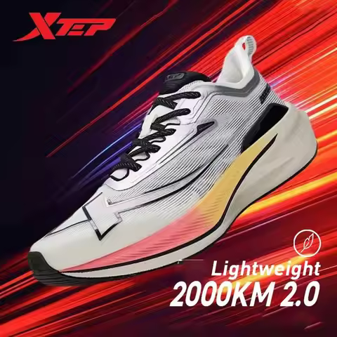 Xtep 2000KM 2.0 Running Shoes Men Summer Professional TPU Shock Absorption Sneakers 876219110043(sug