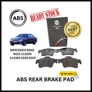ABS Rear Brake Pad Mercedes-Benz CLS250 CLS350 E200 E220 W211 Spare Parts 37319