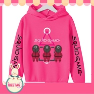 Autumn/winter Sweater Anime Squid Game Boys Hoodie Baby Clothing Children's Clothing Sweater Jogging Sweatshirts 4-14 Squid Game Children's Hoodie Kids Hoodie