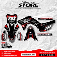 CRF 150L STICKER DECAL CRF/ORIAN BOARD - CRF 150L DECAL STICKER - CRF150L SUPERMOTO DECAL