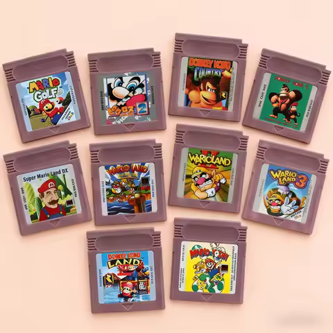 Mari0 Series GBC 16 Bit Game Video Game Cartridge Console Card Wario Land Donkey Kong Wario Land 2 Y