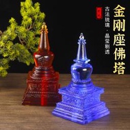 【淘淘屋】古法琉璃舍利塔供養裝藏舍利子菩提佛塔大明咒佛塔嘎烏盒供奉用品