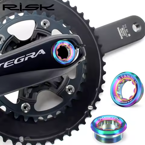 RISK M20x8mm M6x18mm Titanium Bicycle Crankset Cover Bolts XT XTR Mountain Road Bike Plum Blossom Bo