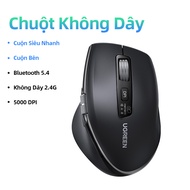 Chuột không dây UGREEN Ergonomic Wireless Mouse High-Speed Scroll 1000 Rows Bluetooth and 2.4GHz Wir