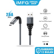 IMFG I-S2M USB To Micro Data Cable 100cm 2.4A Fast Charging Charger Cable