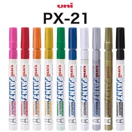 UNI trumpet Paint pen PX-21 Tire pen Fine headed sign in pen Doodle Pen Paint touch up pen 0.8-1.2mm