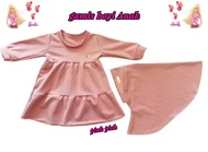 gamis anak perempuan gamis anak bayi gamis anak 1set (0bln-6bln)