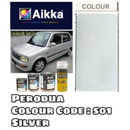 AIKKA Automotive Paint / Perodua S01 SILVER / Touch Up Paint / DIY Cat Spray Tin / Car & Motor Body 