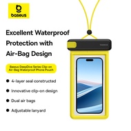 Baseus DeepDive Series IPX8 Waterproof Phone Diving Pouch Clip-On Beach Bag With 4 Underwater Protec