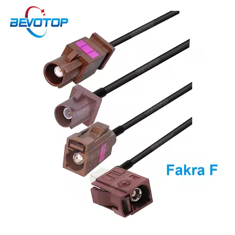 1PCS FType Brown Fakra Male / Female RG174 Cable RF Coaxial Antenna Extension Jumper Fakra PigtailBE