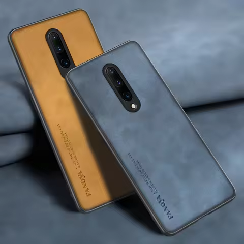 Luxury Leather Case For OnePlus 7 7T 8 Pro 8T Cover Matte Silicone Phone Case For OnePlus 5 5T 6 6T 