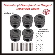PISTON SET Ford Ranger Transit 3.2L Diesel AB39-75485-CA 89.9mm ( Piston, Bush, Pin ) READY STOCK 