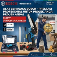 BOSCH 6Inch Mini Cordless Chainsaw -  9980VF  Electric Pruning Saw with 2 Rechargeable Lithium Batte