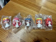 日本 正版 扭蛋 五等分的花嫁/五等分的新娘 中野一花/二乃/三玖/四葉/五月 掛飾 全五款 一套