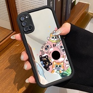 HP Casing OPPO A52 OPPO A72 OPPO A92 Case Casing Cute Cat Pattern HP Casing Silicone Softcase Mirror