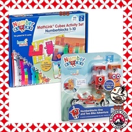 Numberblocks 2-piece set "Mathlink Cube Math Activity Set (1-10)" + "One and Two Bike Adventure Char