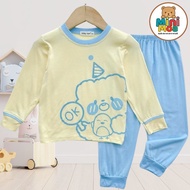 Bộ Dài Tay Thun Lạnh MINKYMOM In Hình Thú Kute Cho Bé Trai Bé Gái TD-IN131