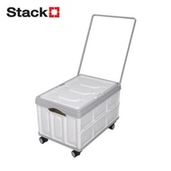 Foldable Box With Wheels STACKO GLAM 52X35.5X35.5 Cm. Gray