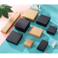 Jewellery Gift Box (Black / Kraft with sponge)