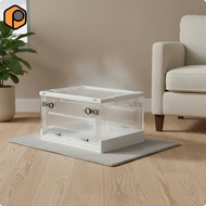 [prettyia] Oxygen Chamber Portable Pet Medical Mist Box Breathable Foldable Animal Recovery Cage for