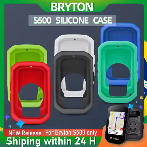 Bryton S500 Case Bike Computer Silicone Rider500 Cover Cartoon Rubber Protective With HD Film (For B