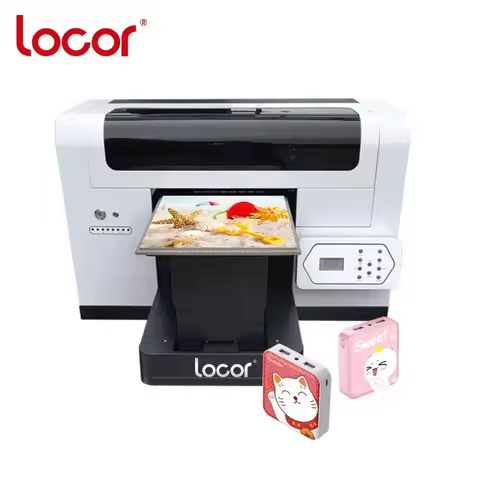Locor high end UV3545 35*45cm xp600 uv flatbed printer small A3 size digital uv led flatbed printer
