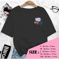 FLEURIR - DITTO DRINK T-SHIRT HWANG IN YEOP TRUE BEAUTY ADULTWanita SHORT SLEEVE TEE OVERSIZE JUMBO