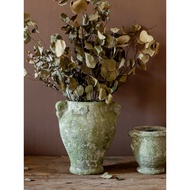 Juhan Handmade Pottery Pot Stoneware Flowerpot Vase Succulent Large Mouth Pottery Pot Retro Flowerwa