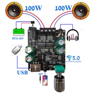 amplifier mini subwoofer super bass bluetooth rakitan 12 volt 1000 watt 5v / kit power amplifier speaker aktif body mengkilap set wifi wireless / Sinilink XINYI Audio Amplifier Bluetooth 5.0 Class D 2x100W - XY-C100L