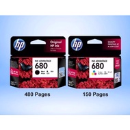 HP 680 Black & Color (COMBO)  Ink Cartridge / HP DeskJet Ink Advantage 2135 3776 3777 3635 3835 4035