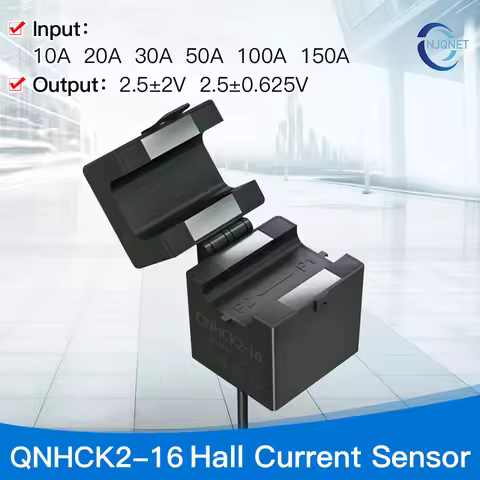 Hall Effect Current Sensor 2.5v 0.625V 1.65V 10A 20A 50A QNHCK2-16 Split Core Current Transducer Tra