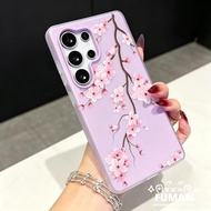 Simple Pink Flowers Candy Color Phone Case For Vivo Y04 Y04S Y03 Y03T Y02 Y02A Y02T Y02S Y01A Y01 Y5