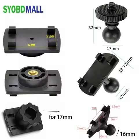 Standard 4 Button Head To 1/4 Copper Core Camera Connector Buckle Part 17mm/16mm Ball Head To 4K Ada