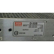 DC D-50B Power Supply MW Dual Set Output+5V 6A+24V 1A Pcs AC110/220V