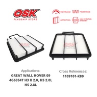 OSK AIR FILTER for GREAT WALL HOVER 4G63S4T H3 II, H5 2.0L 2.8L (1109101-K80)