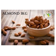 KACANG ALMOND (ALMOND) 1KG BULK Almond 1kg Almond Nuts 1kg Mixed Nuts 1kg