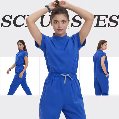 Fashion Doctor Uniforms Nurse Scrub Sets Hospital Surgical Dentist Nursing Suit Clinic Beauty Salon 